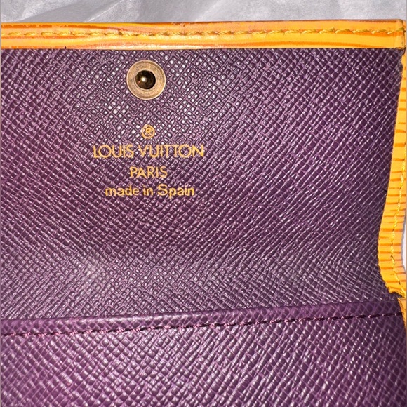 Louis Vuitton Vernis key holder wallet Purple and Yellow - GUC - Picture 3 of 13
